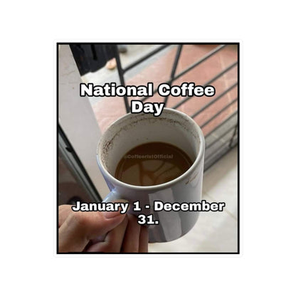 National Coffee Day Vinyl Decal