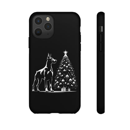 Doberman Christmas Tree iPhone Case