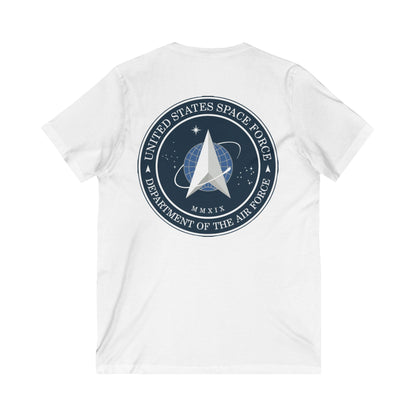 US Space Force Unisex Short Sleeve V-Neck Tee