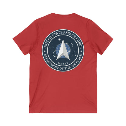 US Space Force Unisex Short Sleeve V-Neck Tee
