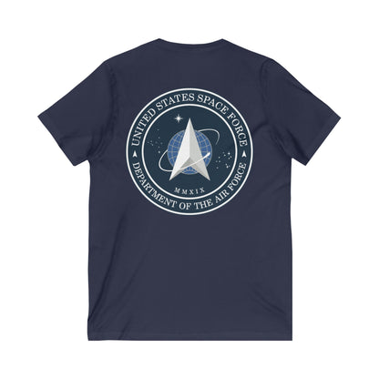 US Space Force Unisex Short Sleeve V-Neck Tee