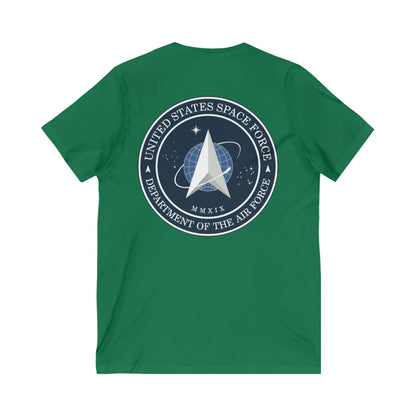 US Space Force Unisex Short Sleeve V-Neck Tee