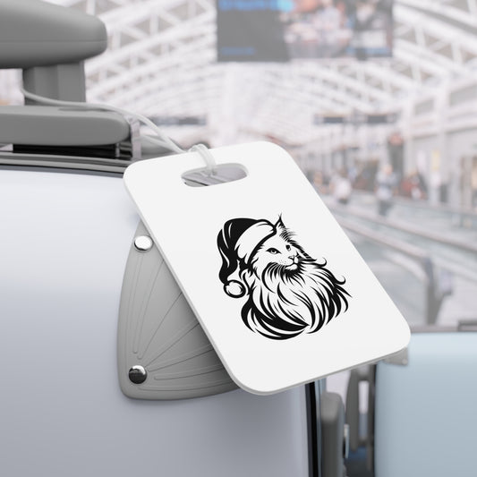 Santa Paws Cat Luggage Tag