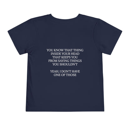 No Filter Toddler Unisex Short Sleeve Crewneck Tee