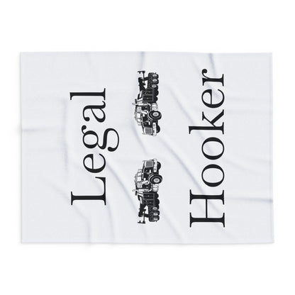Legal H**ker Heavy Tow Truck Arctic Fleece Blanket