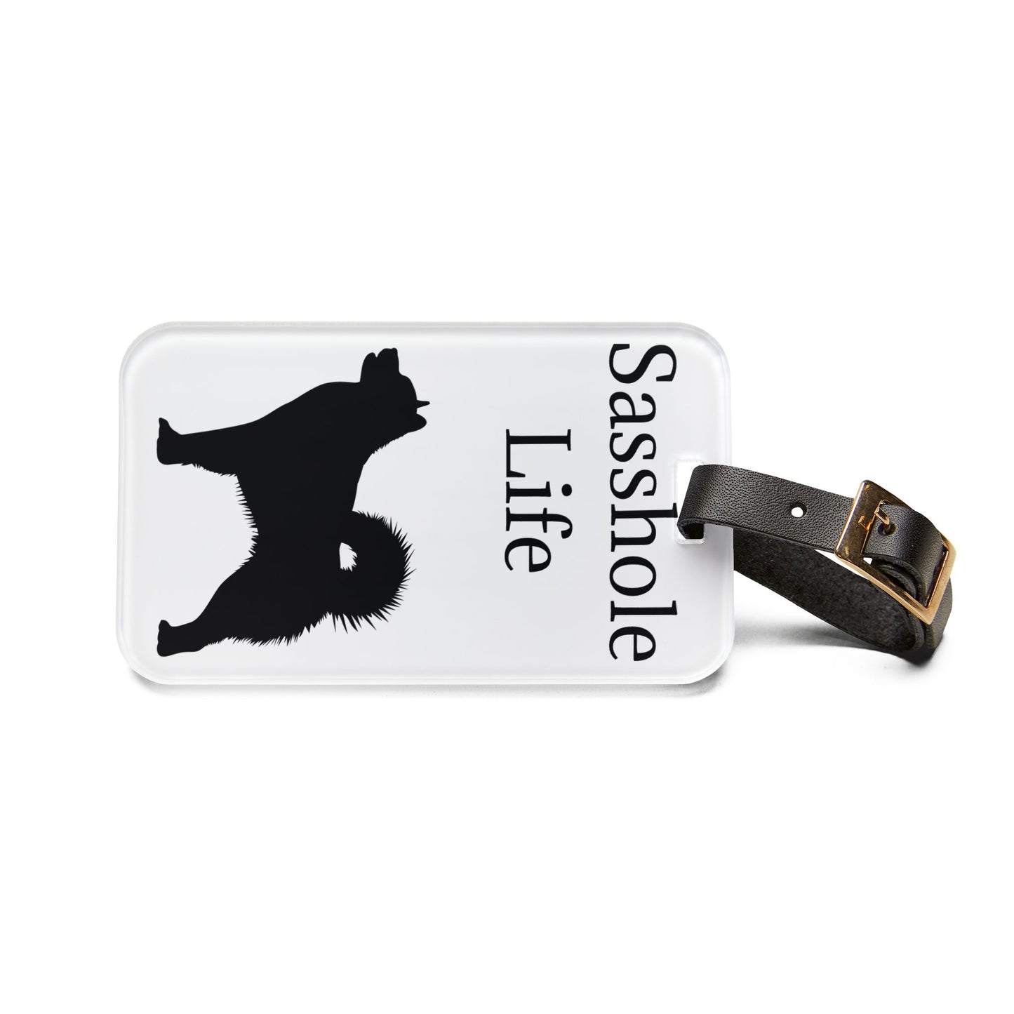 Sasshole Life Leather Strap Luggage Tag