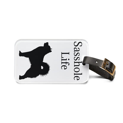 Sasshole Life Leather Strap Luggage Tag