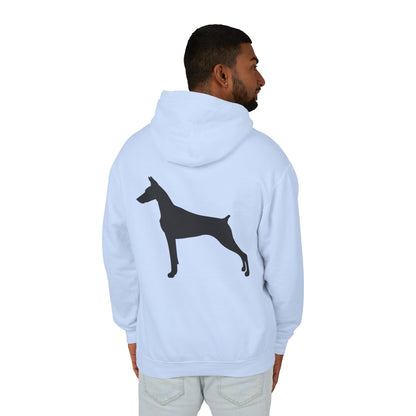 Doberman Silhouette Unisex Lightweight Hoodie