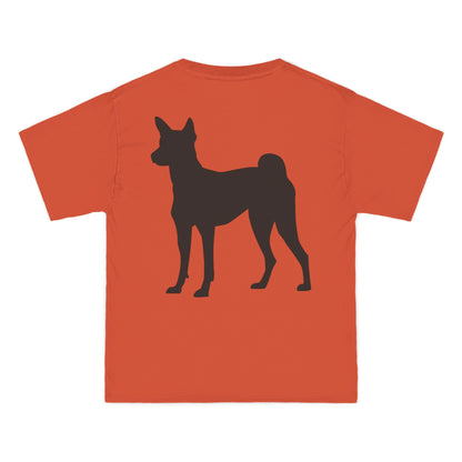 Basenji Silhouette Men's Short-Sleeve Crewneck Tee