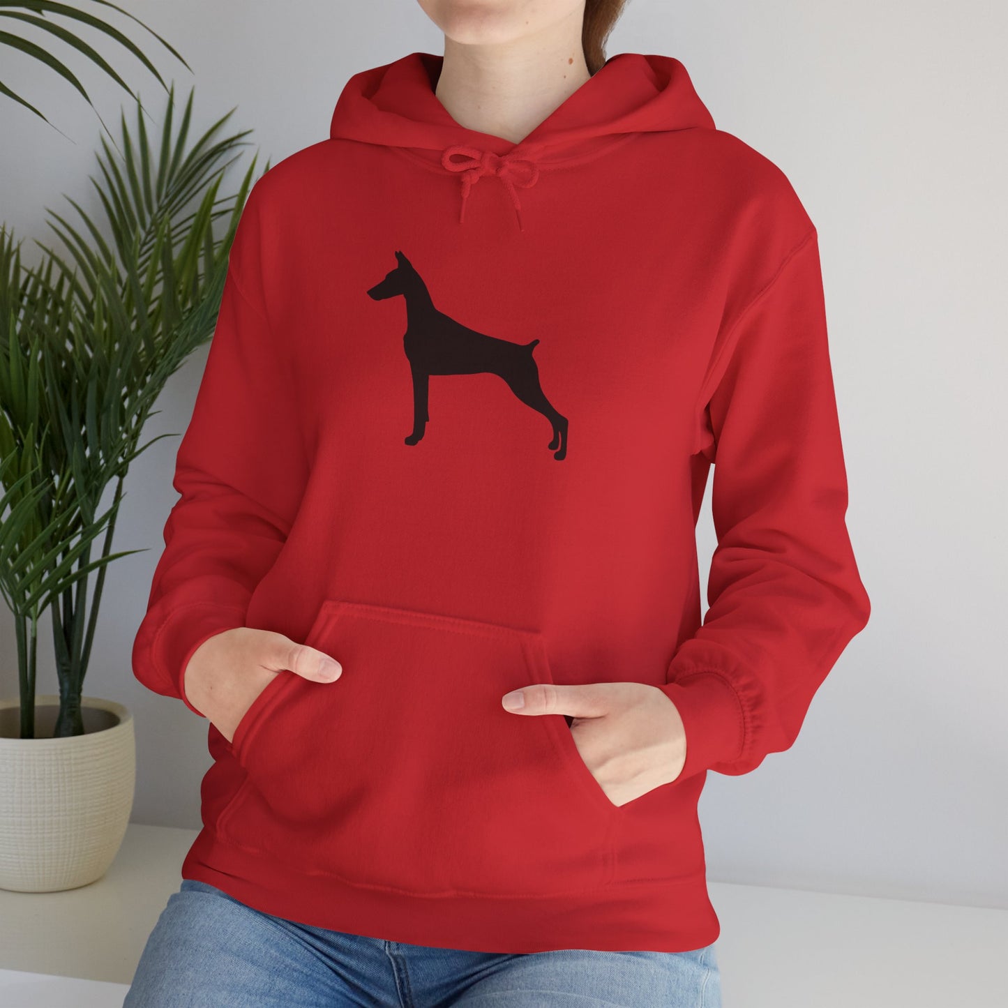 Doberman Silhouette Unisex Hoodie