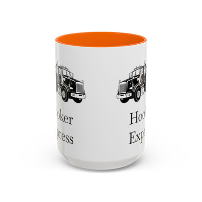 H**ker Express Heavy Tow Truck 2-Tone Coffee Mug