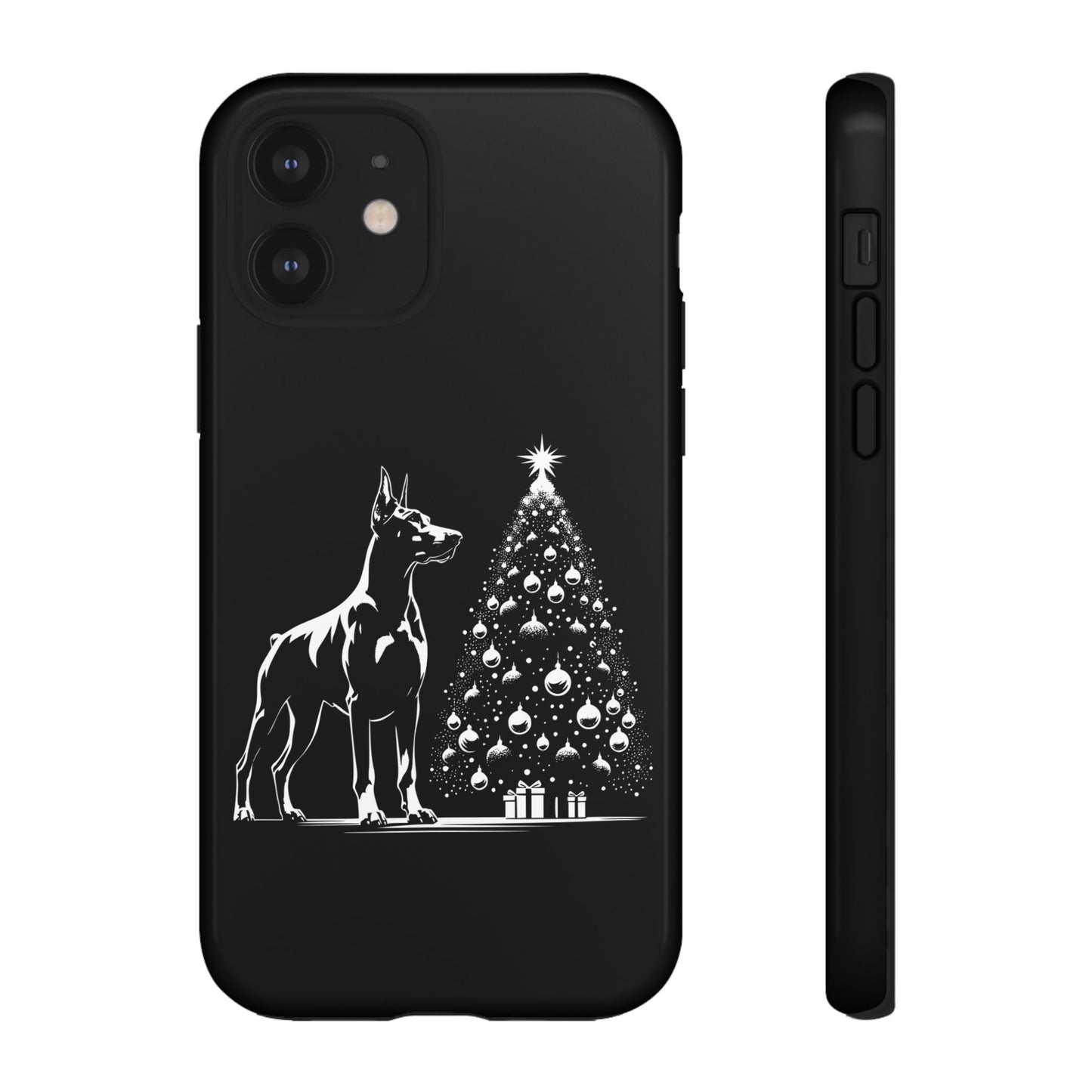Doberman Christmas Tree iPhone Case