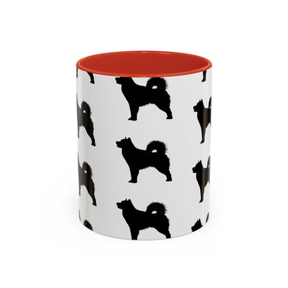 Malamute Silhouette 2-Tone Coffee Mug