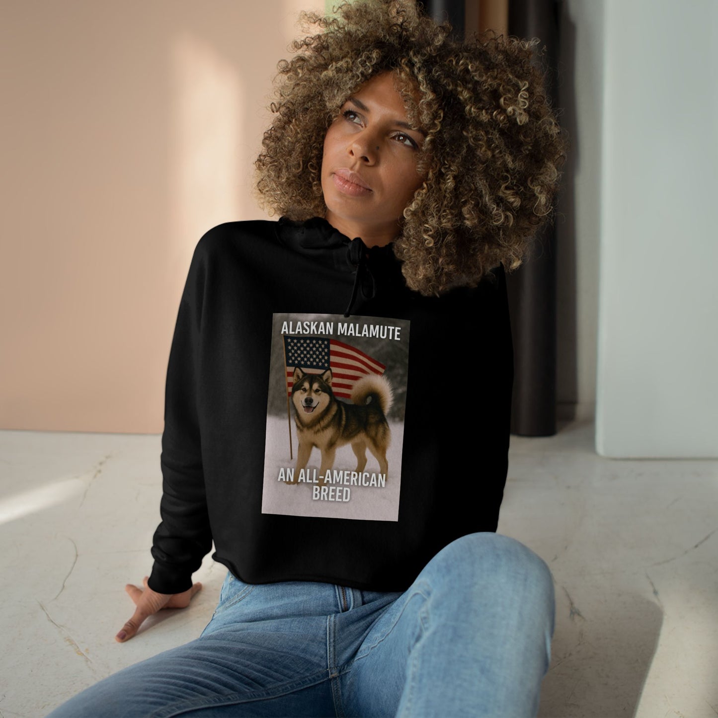 All-American Breed Women's Crop Hoodie