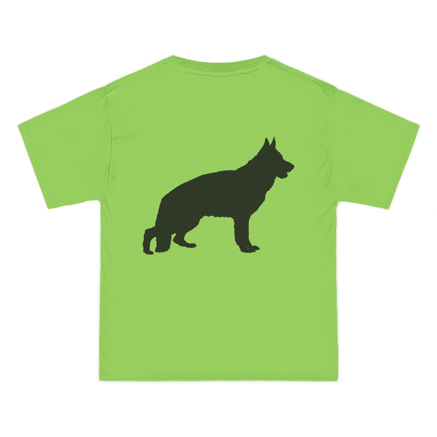 German Shepherd Silhouette Men's Short-Sleeve Crewneck Tee
