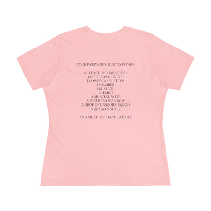 Password Women's Short Sleeve Crewneck Tee