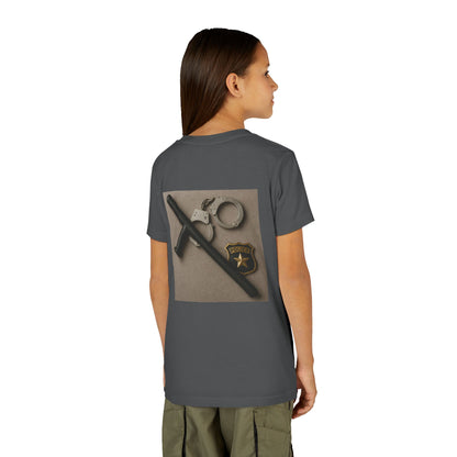 Law Enforcement Appreciation Youth Unisex Short Sleeve Crewneck Tee