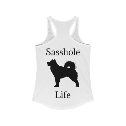 Sasshole Life Women's Racerback Tank