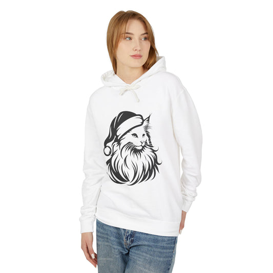 Santa Paws Cat Unisex Lightweight Hoodie