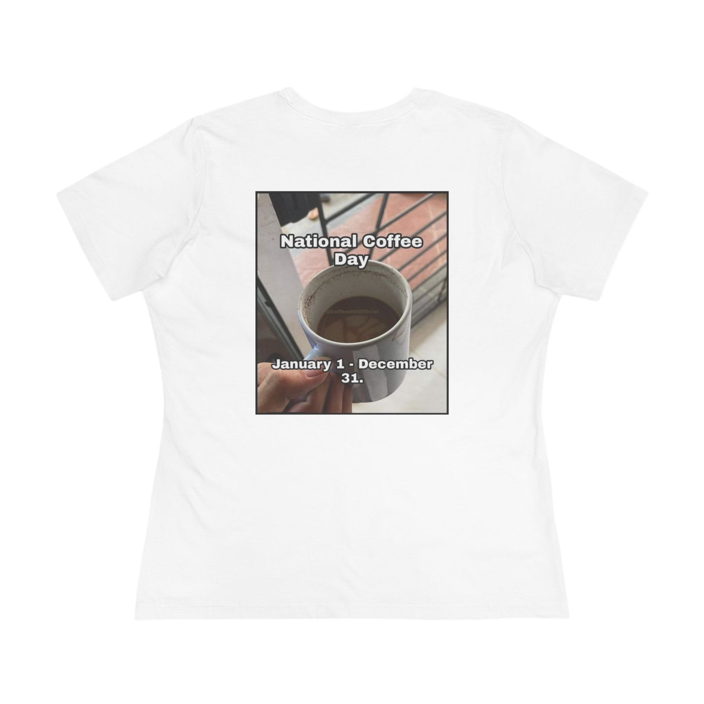 National Coffee Day Women's Short Sleeve Crewneck Tee