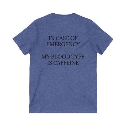 Blood Type Unisex Short Sleeve V-Neck Tee
