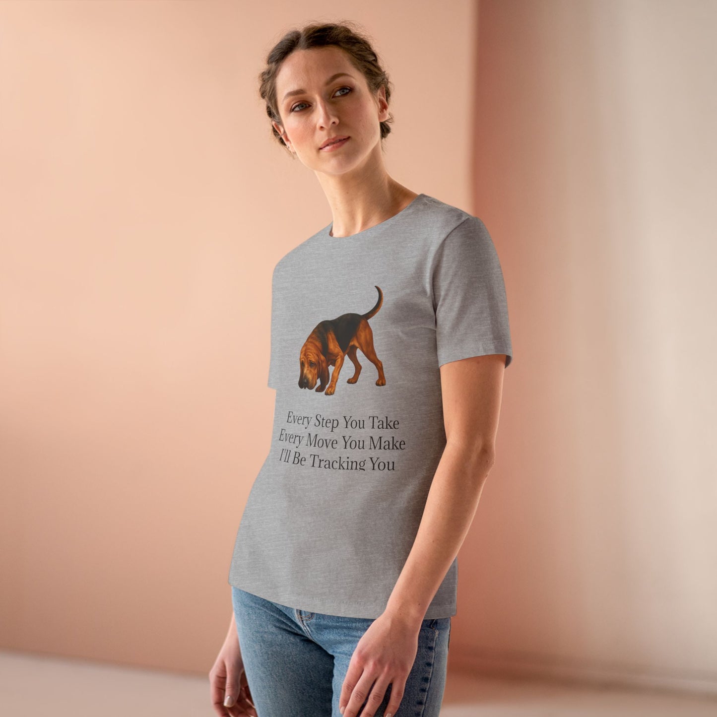Tracking You Women's Short Sleeve Crewneck Tee