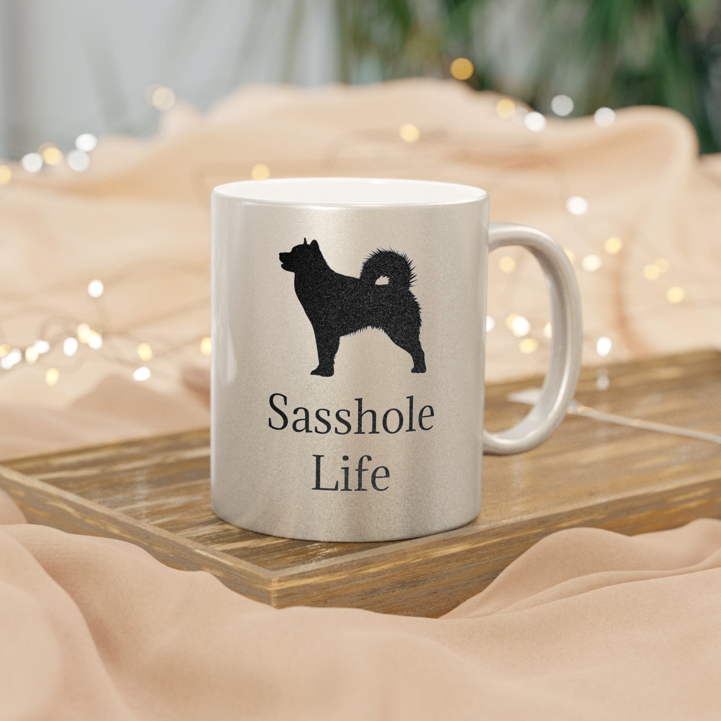 Sasshole Life Metallic Coffee Mug