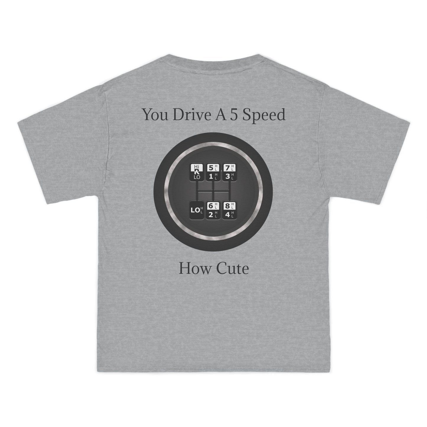 5 Speed How Cute Men's Short-Sleeve Crewneck Tee