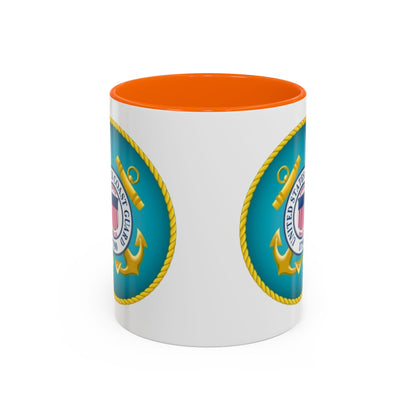 US Coast Guard 2-Tone Coffee Mug