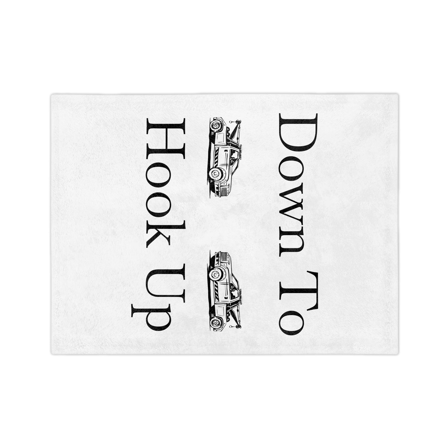 Down To Hook Up Velveteen Microfiber Blanket