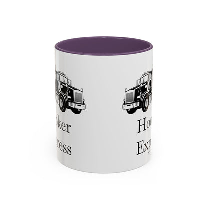 H**ker Express Heavy Tow Truck 2-Tone Coffee Mug