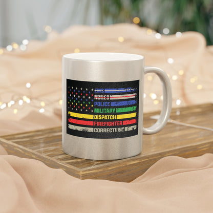 First Responder Metallic Coffee Mug