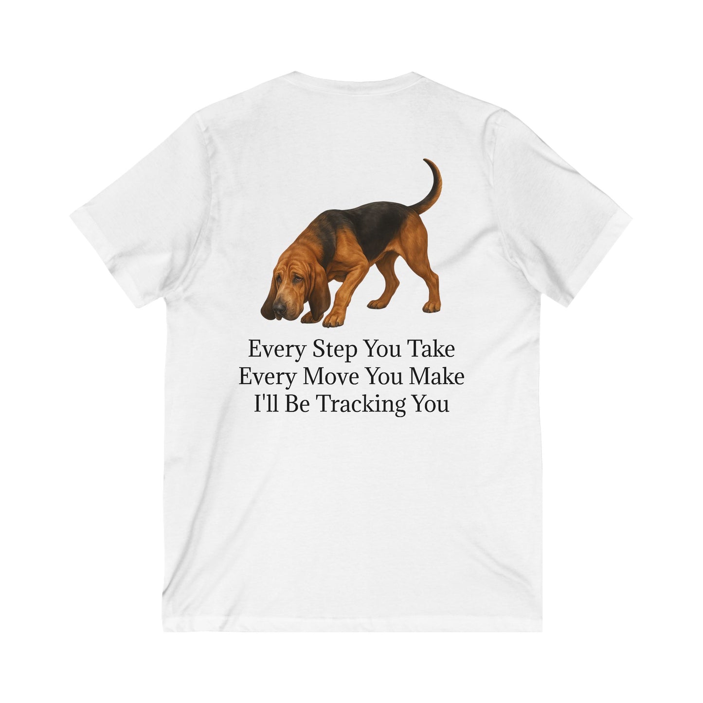 Tracking You Unisex Short Sleeve V-Neck Tee