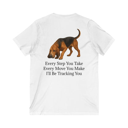 Tracking You Unisex Short Sleeve V-Neck Tee