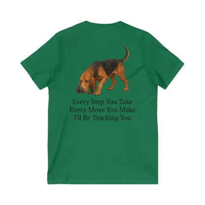 Tracking You Unisex Short Sleeve V-Neck Tee