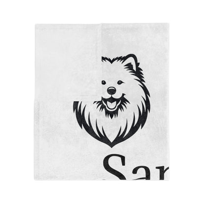 Sammy Smile Velveteen Microfiber Blanket
