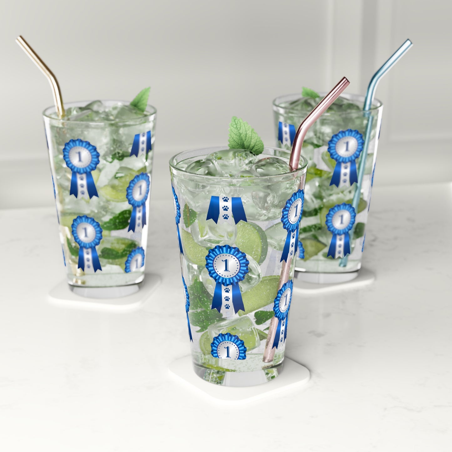 Show Ribbon Drinking Glass