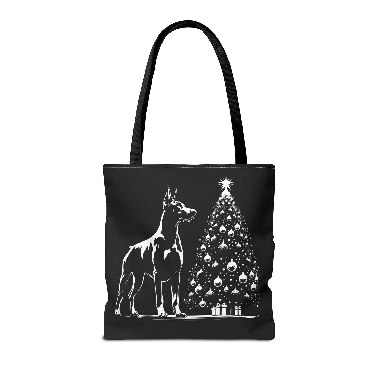 Doberman Christmas Tree Tote Bag
