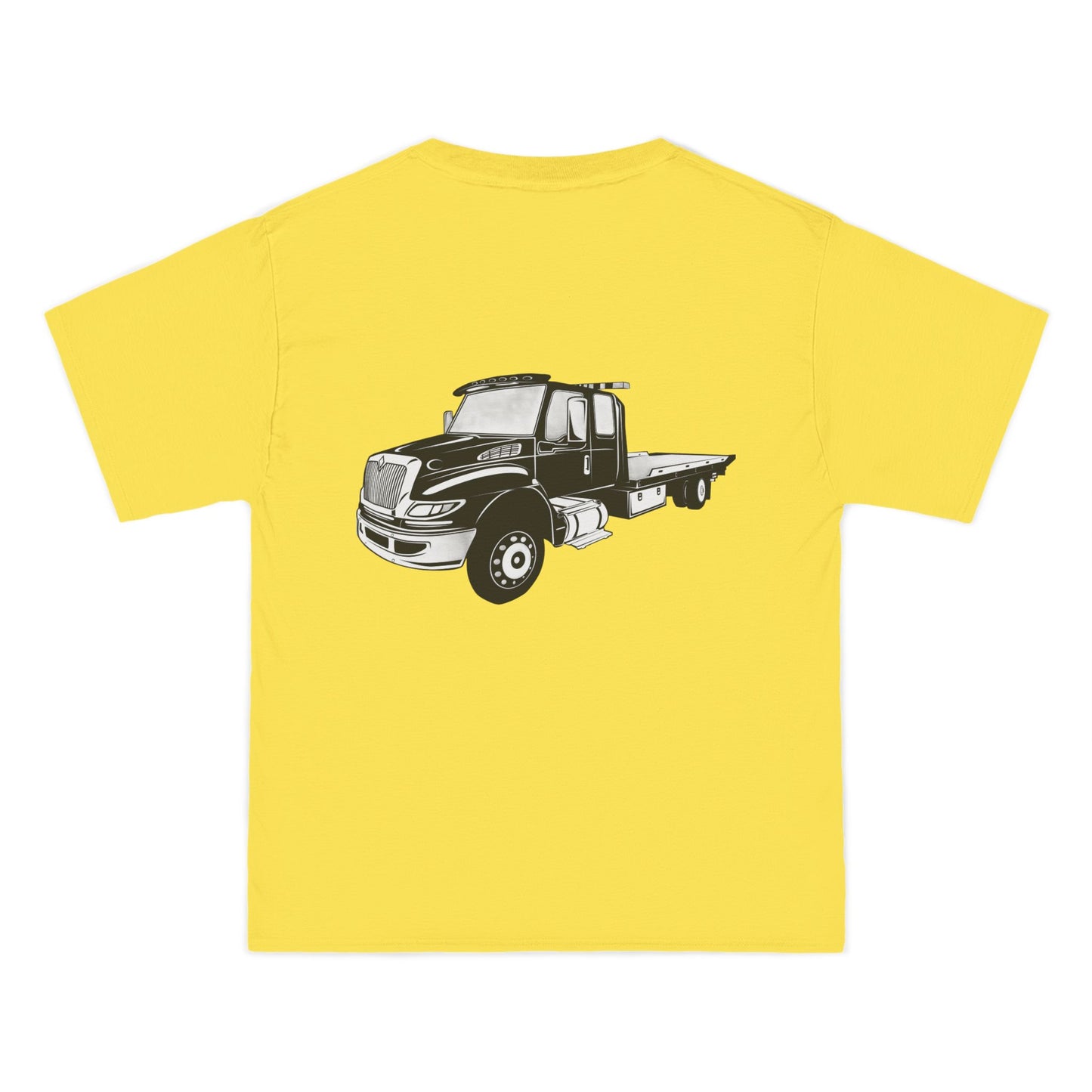 Flatbed Tow Truck Men's Short-Sleeve Crewneck Tee