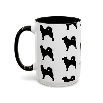 Malamute Silhouette 2-Tone Coffee Mug