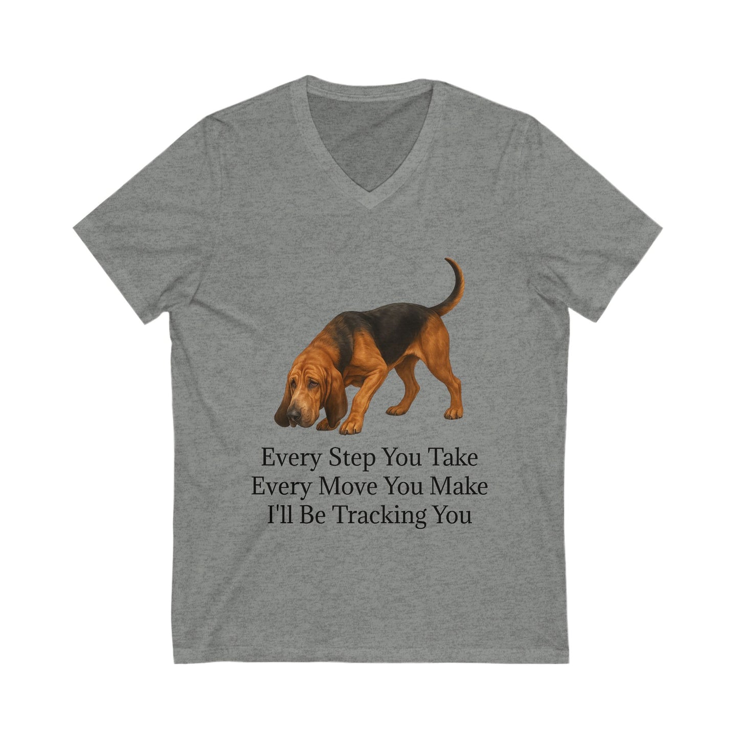 Tracking You Unisex Short Sleeve V-Neck Tee