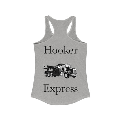 H**ker Express Heavy Tow Truck Women's Racerback Tank