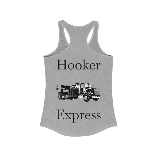 H**ker Express Heavy Tow Truck Women's Racerback Tank
