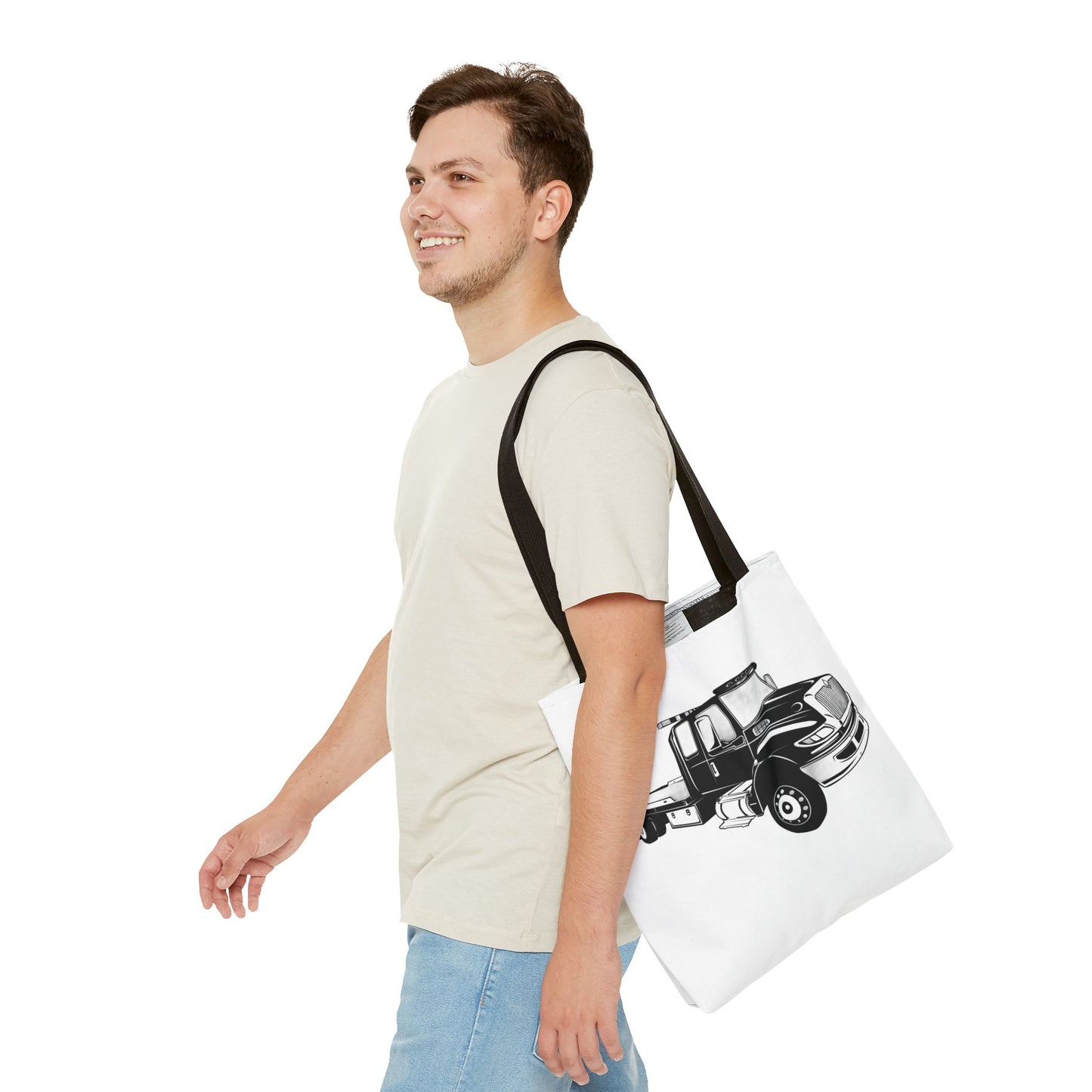 Flatbed Tow Truck Tote Bag