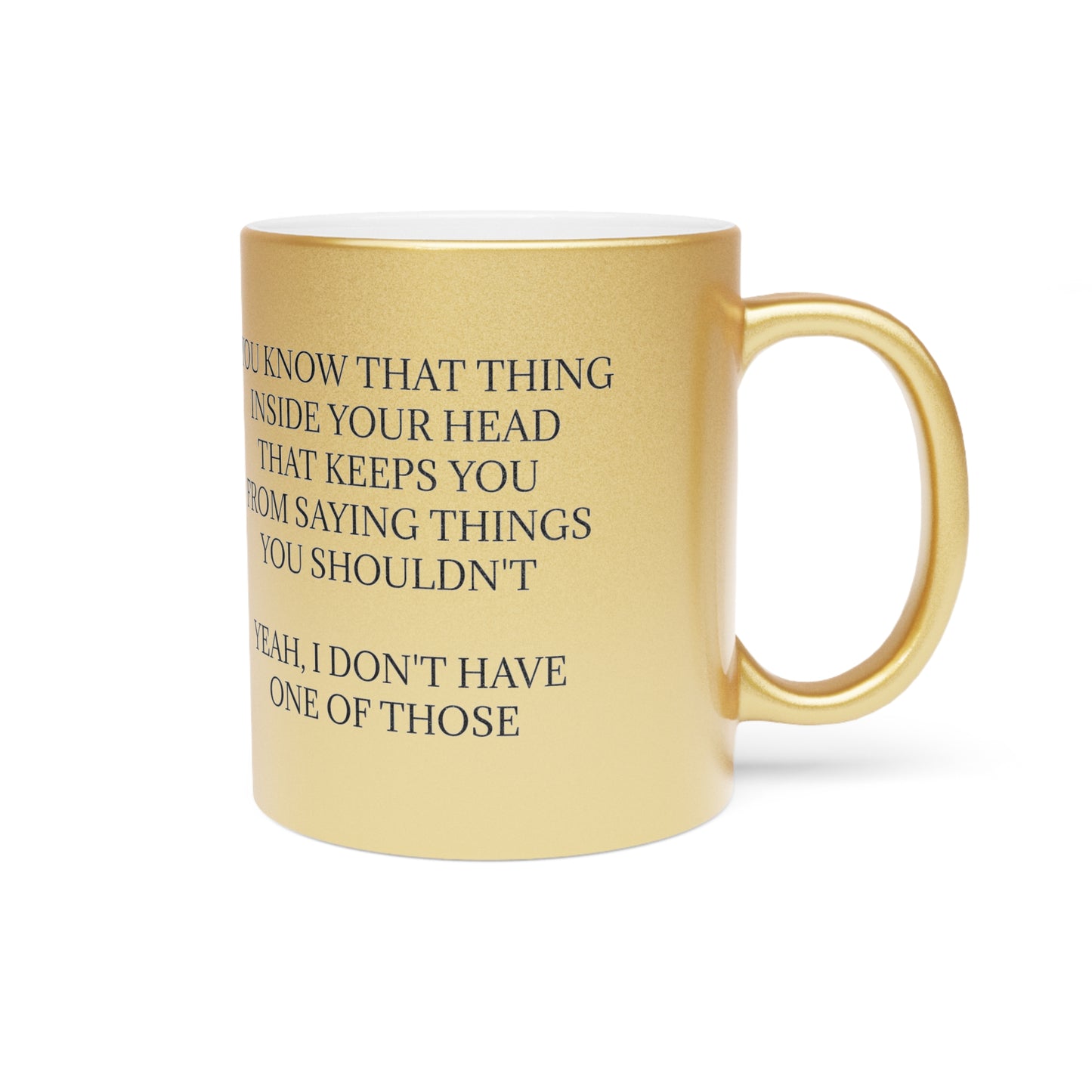 No Filter Metallic Coffee Mug