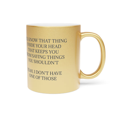 No Filter Metallic Coffee Mug