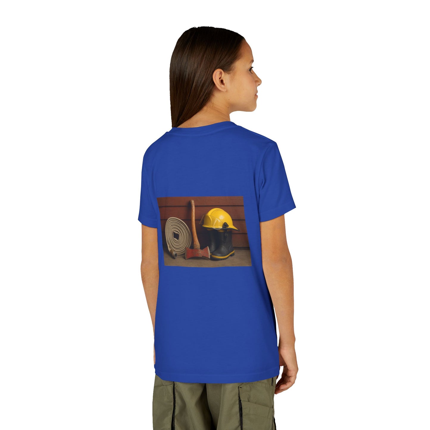 Fire/Rescue Appreciation Youth Unisex Short Sleeve Crewneck Tee