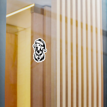 Santa Paws Golden Vinyl Decal