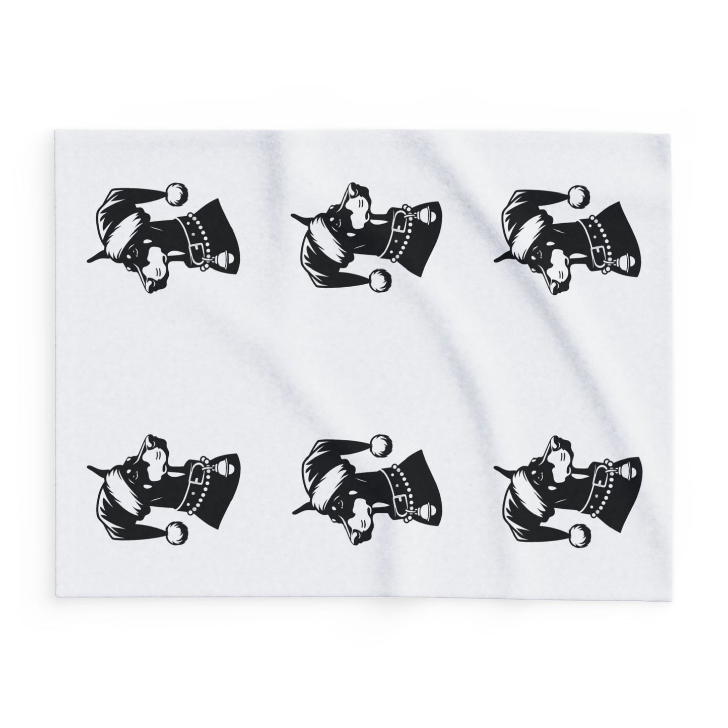 Santa Paws Doberman Arctic Fleece Blanket