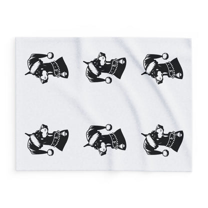 Santa Paws Doberman Arctic Fleece Blanket